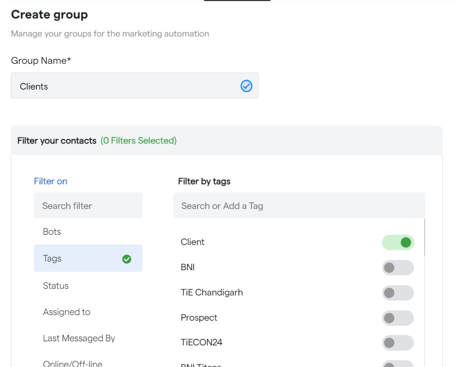 Create Groups