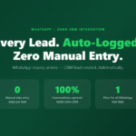 WhatsApp Zoho CRM Integration: Auto-Capture Every Lead