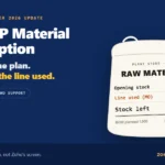 Zoho ERP Material Consumption: How to Record the Right Quantity